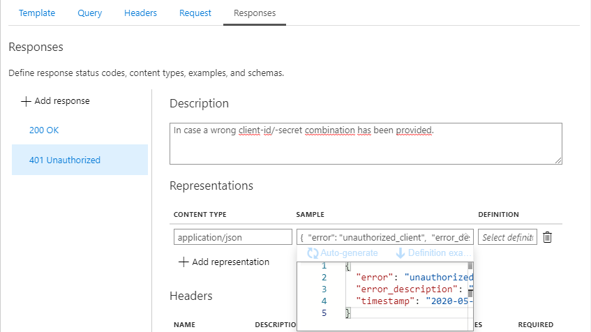 Set new endpoint request info