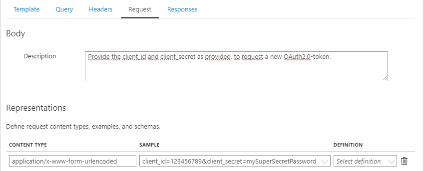 Set new endpoint request info