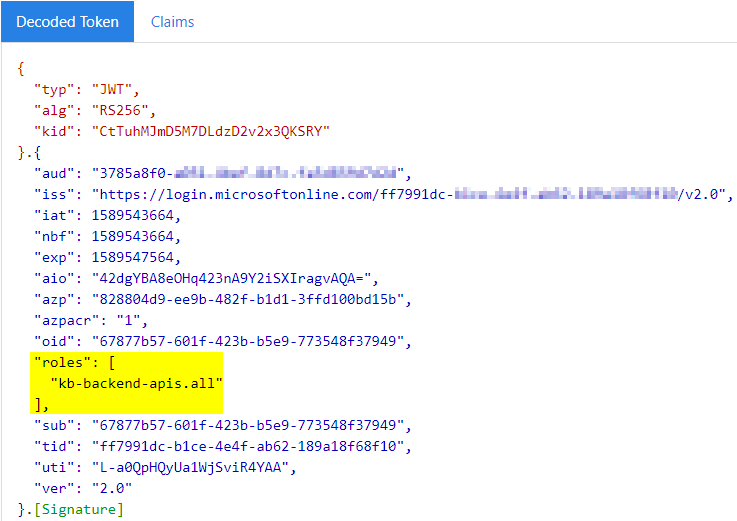 API Permissions consent