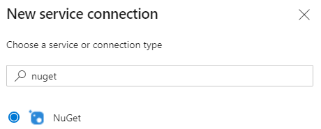 Create-a-ServiceConnection-NuGet