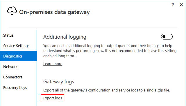 Export Logs